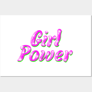 Girl Power with Glitter Posters and Art